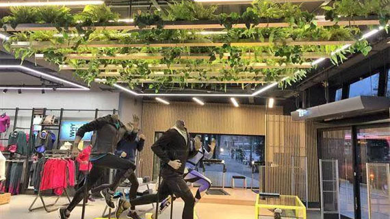 涉Asics抄袭的60家商家被查处，Asics门店绿化系统上周刚完成