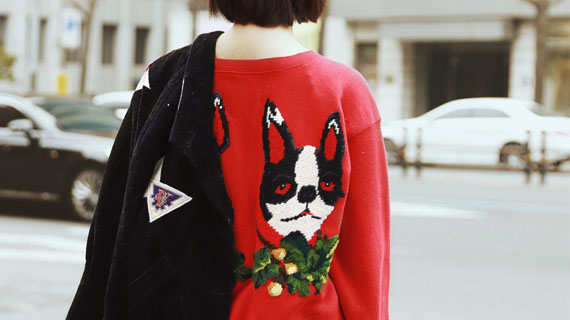 冬天穿这个颜色，真的很容易赢啊！