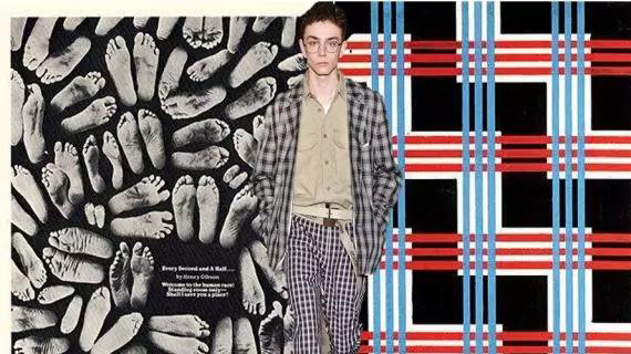 2019春夏男女装行走力量主题面料趋势分析--复古格纹