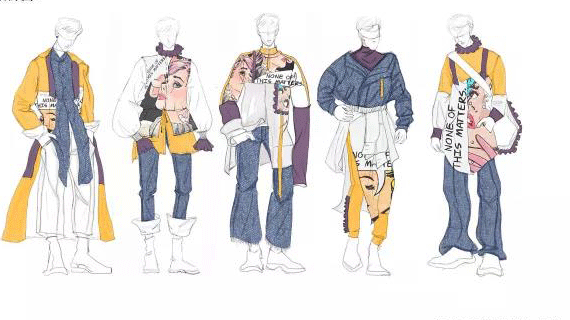 服装设计手稿，你想象不到的美。