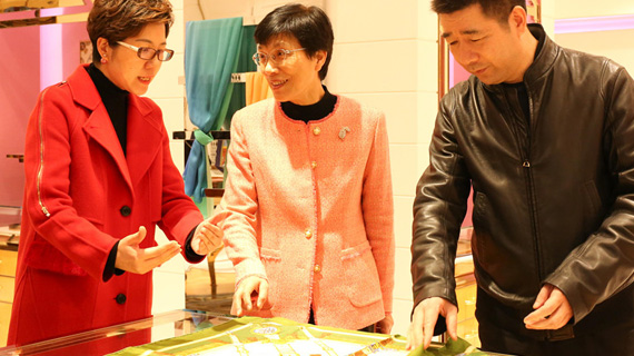 市人大常委会党组书记于跃敏主任一行调研万事利丝绸